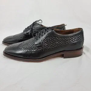 Johnston & Murphy Boydstun Wingtip Italian Leather Shoes Black 15 2621 Men\'s 8M Men main image 3
